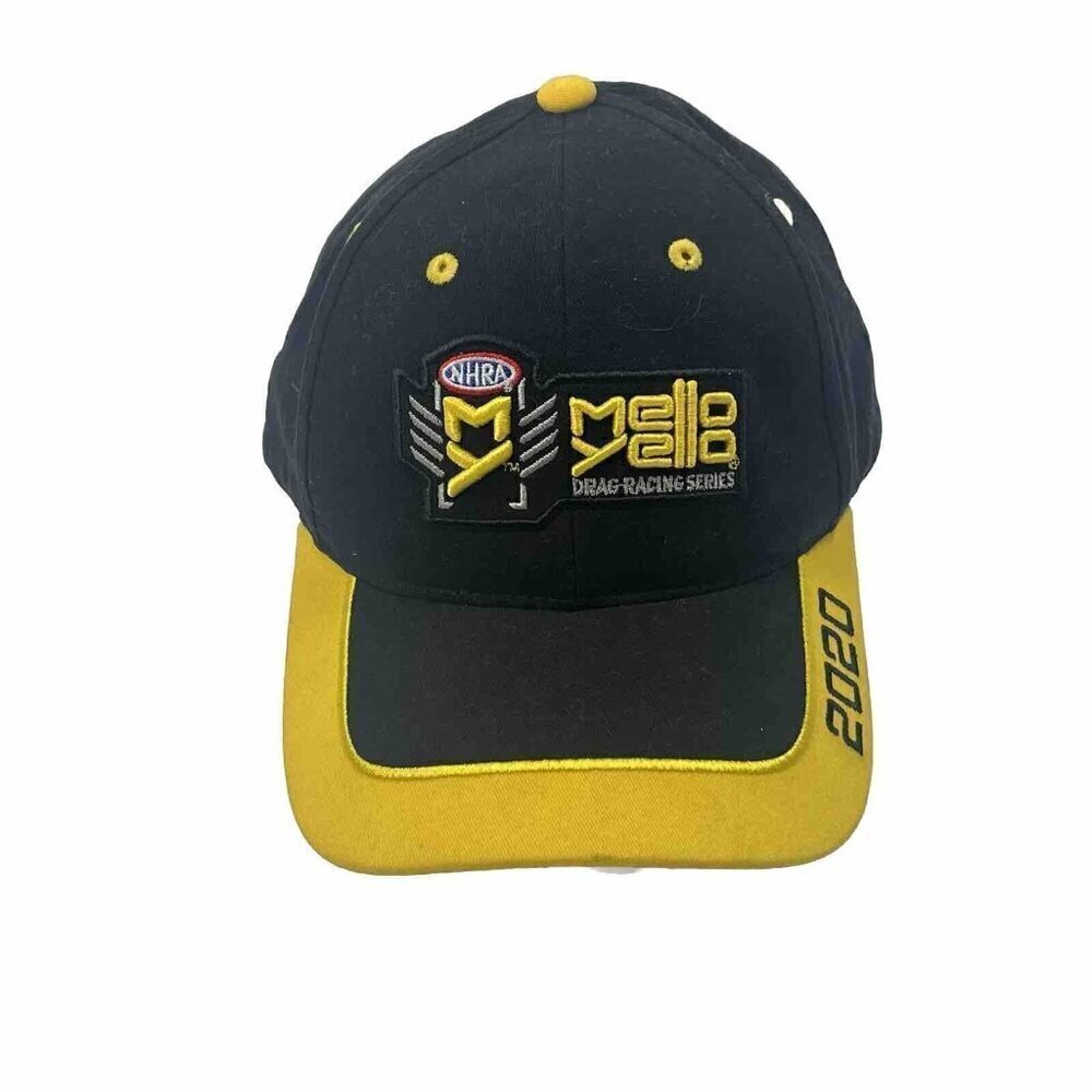 Mello Yello Drag Racing Series 2020 Black Yellow Hat Adjustable